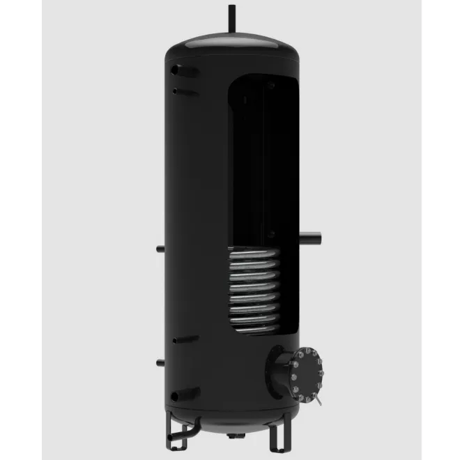 Pufferspeicher mit 1 Wärmetauscher und optional mit Keramikheizstab - 500 750 1000 Liter