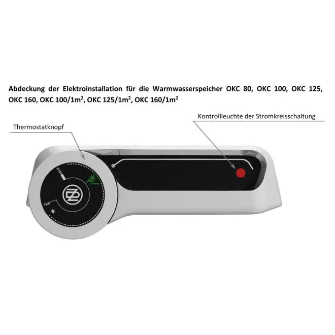 Wandhängender elektrischer Kombispeicher mit 1 Wärmetauscher und 2,2 kW gekapselter Keramikheizstab (wartungsfrei) - Elektro Boiler Warmwasserspeicher 80 100 125 Liter 100 Liter wandhängender Warmwasserspeicher OKC 100