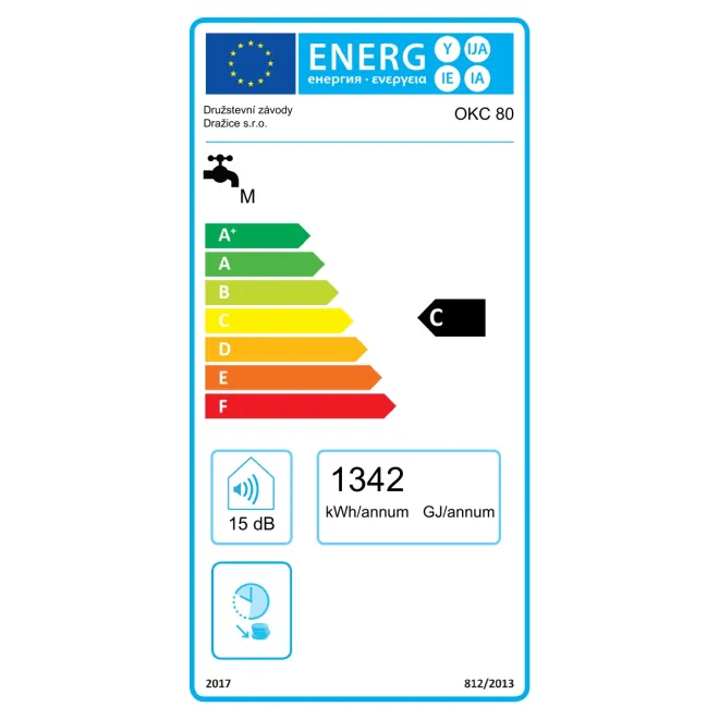 Wandhängender elektrischer Kombispeicher mit 1 Wärmetauscher und 2,2 kW gekapselter Keramikheizstab (wartungsfrei) - Elektro Boiler Warmwasserspeicher 80 100 125 Liter 100 Liter wandhängender Warmwasserspeicher OKC 100