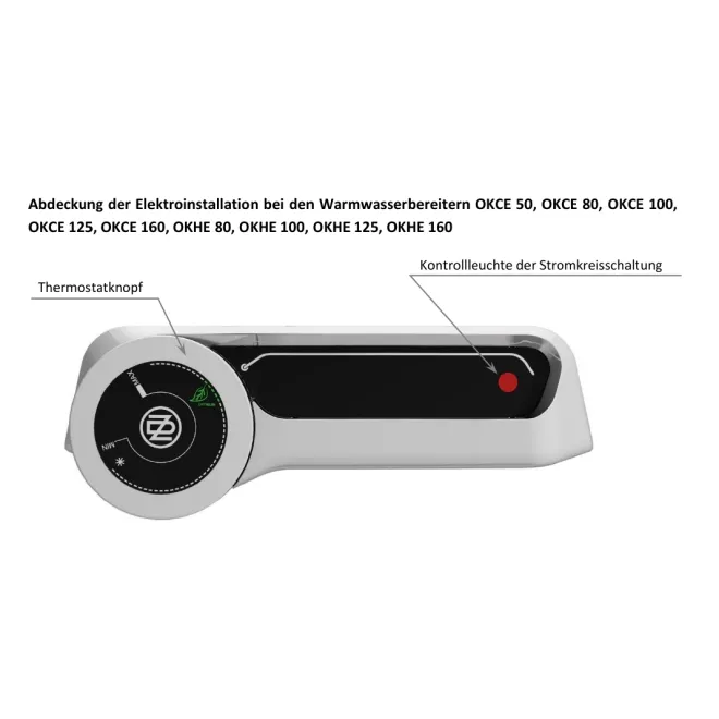 Elektrisch beheizter Warmwasserspeicher mit verschleißfreiem Keramikheizelement - inkl. Sicherheitsventil - ECKIGE Ausführung 125 Liter Boiler 2200W OKHE 125