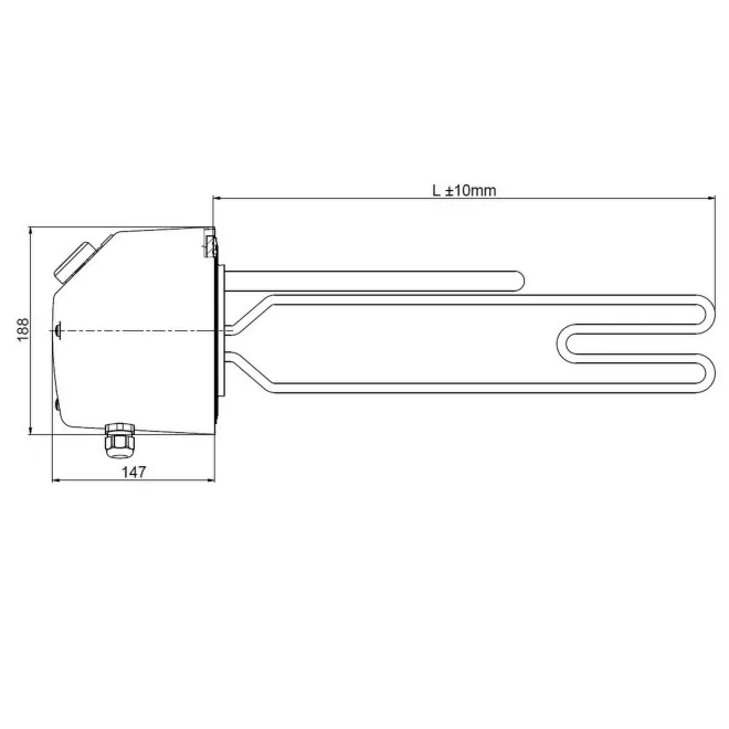 Elektrische Flanschheizelemente Heizkörper TPJ - Lochkreis 150mm