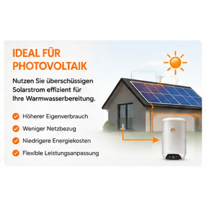Elektrospeicher Warmwasserspeicher Boiler 30-120 Liter mit Dry-Technologie, Doppelwippschalter, ideal für Photovoltaik, wandhängend ES/DRY 30 WVY