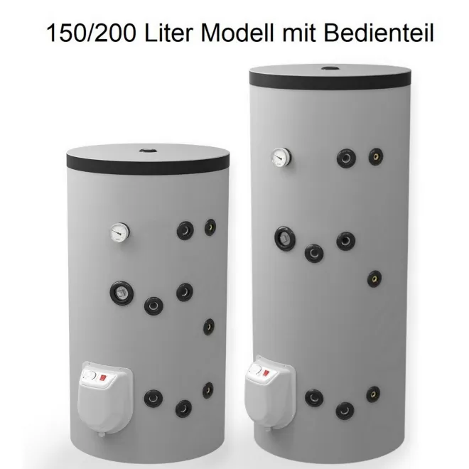 Kombispeicher Warmwasserspeicher Standspeicher leistungsstark mit 1 Wärmetauscher und Heizelement mit Zirkulationsanschluß - 750L Kombiwarmwasserspeicher mit 1 Wärmetauscher - FV75010FS + 12 kW