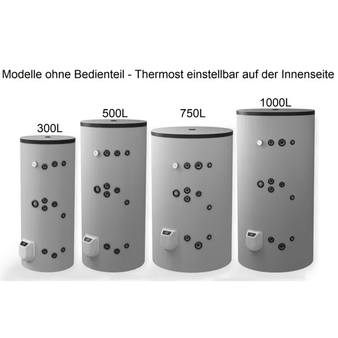 Kombispeicher Warmwasserspeicher Standspeicher leistungsstark mit 2 Wärmetauscher und Heizelement mit Zirkulationsanschluß - 1000L Kombiwarmwasserspeicher mit 2 Wärmetauscher - FV10010S2F + 9-12 kW