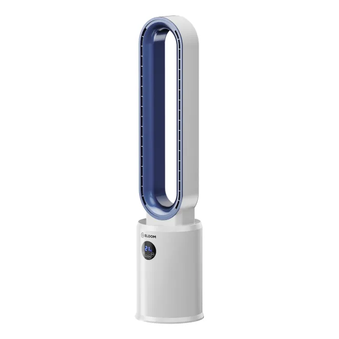 Ventilator mit Luftionisierung, Staubfilter, LED-Touchdisplay, Fernbedienung ES/FFC Air Cooler White/Blue