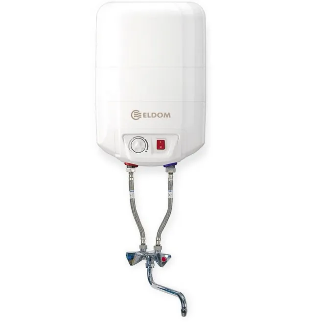 Kompakte DRUCKLOSE ÜBERTISCH Warmwasserspeicher Boiler - inkl. Niederdruckarmatur - 7 Liter Übertisch 1500W 72324NMB