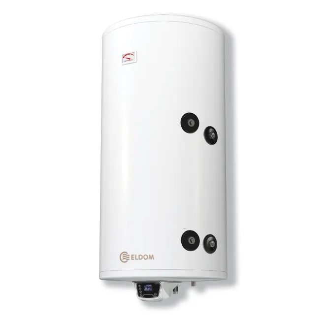 Kombiwarmwasserspeicher wandhängende elektrische Warmwasserspeicher/Solarspeicher 150L Kombiwarmwasserspeicher Wärmetauscher RECHTS breit/niegrig 72280SEkR