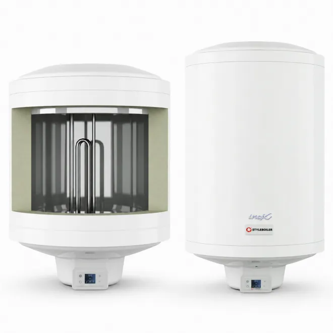 Edelstahl Warmwasserbereiter wandhängender Boiler mit WLAN-Steuerung VSXI 50 SMART Warmwasserspeicher