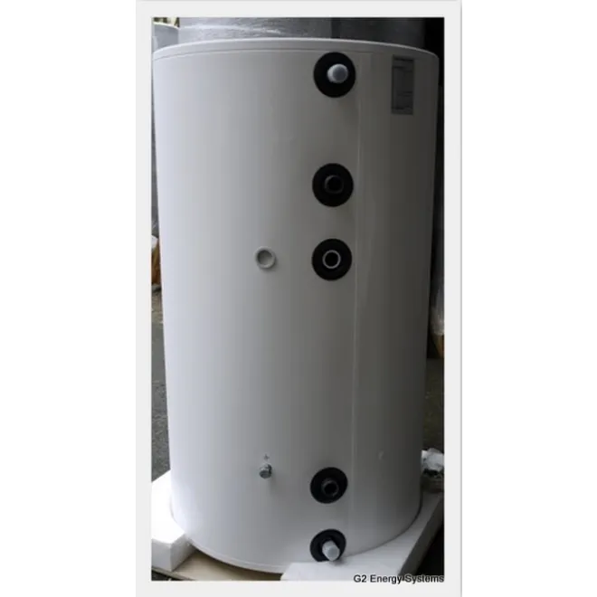 Warmwasserspeicher mit 2 Wärmetauschern, optional mit Keramikheizstab Standspeicher inkl. Sicherheitsventil - Warmwasserspeicher mit 2 Wärmetauschern OKC 300 NTRR/BP