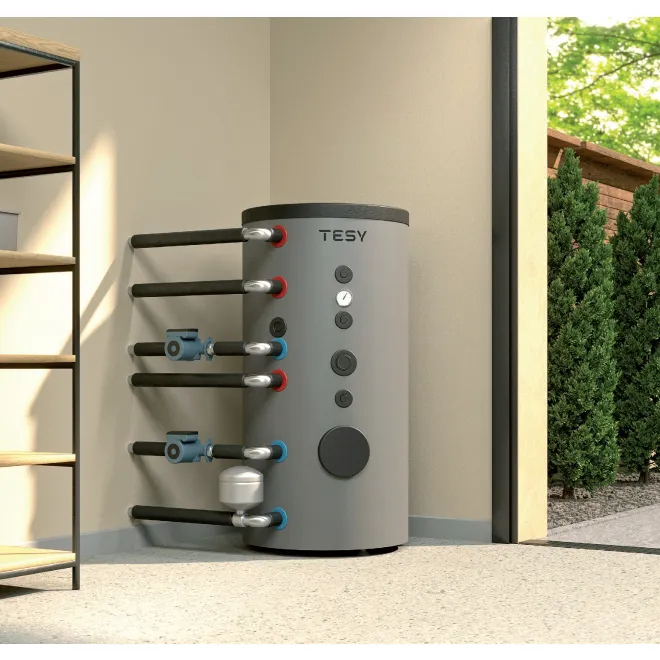 Indirekt beheizter Warmwasserspeicher mit 45° Anschlüssen - Trinkwasserspeicher mit 2 Wärmetauscher - 200 Liter Warmwasserspeicher mit 2 Wärmetauscher EV S2 200 45D