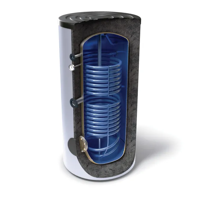 Trinkwasserspeicher Boiler Warmwasserspeicher Standspeicher mit 2 Wärmetauscher - inkl. Magnesiumanode, Thermometer, Stellfüße - 1000 Liter Warmwasserspeicher mit 2 Wärmetauscher EV S2 1000