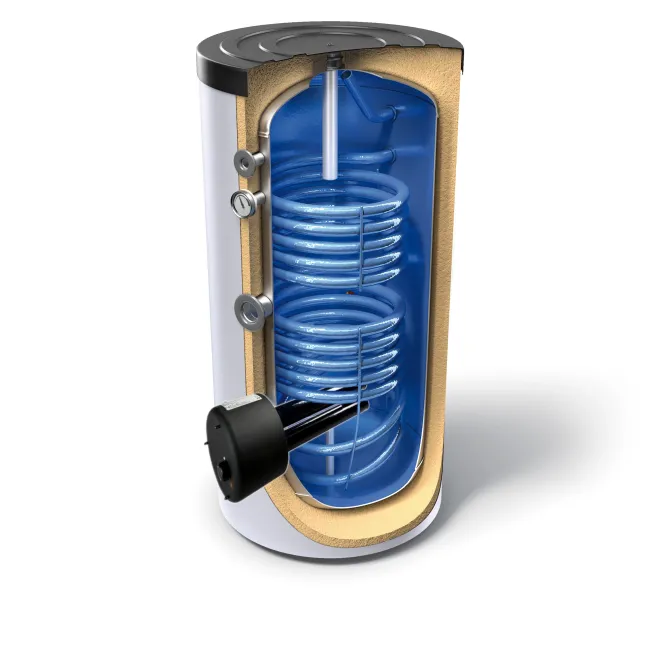 Trinkwasserspeicher Boiler Warmwasserspeicher Standspeicher mit 2 Wärmetauscher - inkl. Magnesiumanode, Thermometer, Stellfüße - 1000 Liter Warmwasserspeicher mit 2 Wärmetauscher EV S2 1000