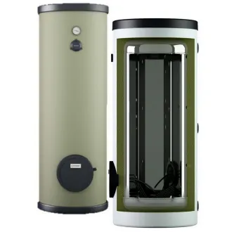 Edelstahl Elektro Standspeicher Warmwasserspeicher Boiler