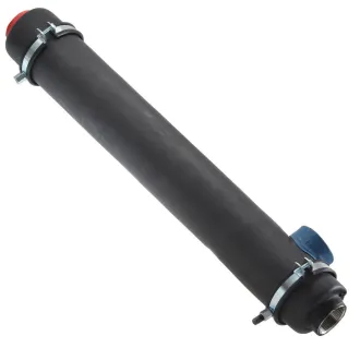 Edelstahlrohr als Rohrheizkörper zur Erwärmung von Heizwasser - Optional mit schaltbaren Elektroheizstab -&nbsp;/&nbsp;Rohrheizkörper 675mm BVZ2002