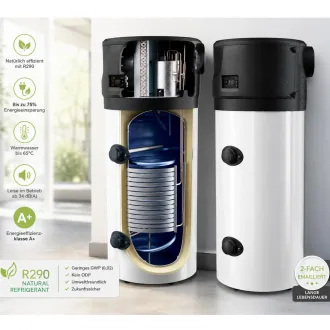 Luft Wasser Wärmepumpe Brauchwasserwärmepumpe R290 -