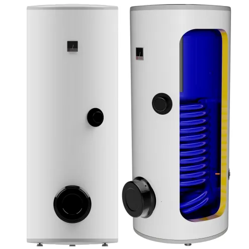 Warmwasserspeicher mit 1 Wärmetauschern, optional mit Keramikheizstab Standspeicher inkl. Sicherheitsventil -