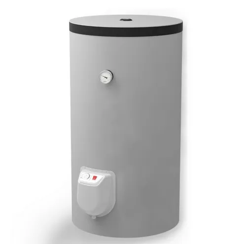 Wärmepumpenspeicher Warmwasserspeicher mit 1 EXTRA GROẞEN Wärmetauschern und eingebauten Elektroheizstab -&nbsp;/&nbsp;200 Liter Kombinierter Wärmepumpenspeicher 1 Wärmetauscher FVD1 200 + 3,0kW