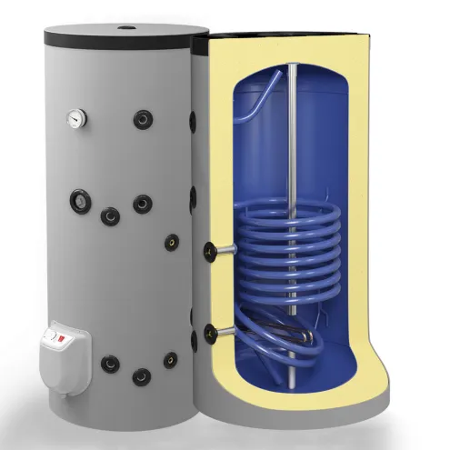150L Kombiwarmwasserspeicher mit 1 Wärmetauscher - FV15060S + 3 kW