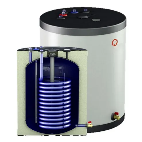 Warmwasserspeicher als Unterstellspeicher Energieeffizienz A - mit 1 Wärmetauscher - ideal für Brennwertthermen -