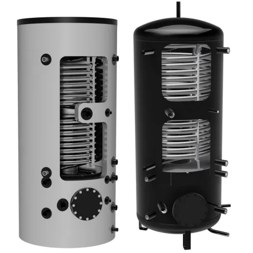Hygienespeicher mit Edelstahlwellrohr, Trennplatte und Diffusor, Ideal für Wärmepumpen