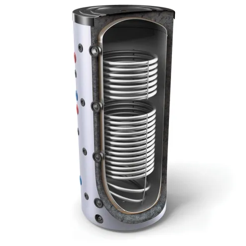 800 Liter Pufferspeicher mit 2 Wärmetauschern V 12/9 S2 800 99 P6