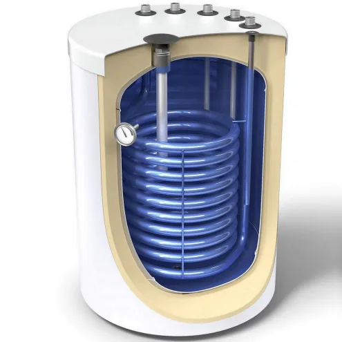 Warmwasserspeicher Standspeicher Boiler mit 1 Wärmetauscher und Anschlüsse oben -